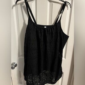 Black ladies plus size swim suit. New, with tags.